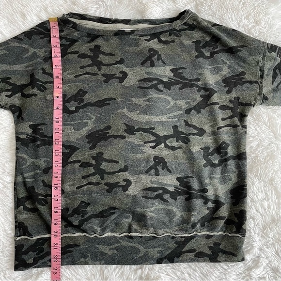 Sundry | Camo Boatneck Slub Knit Sweatshirt, size 1 (small) - Picture 8 of 11